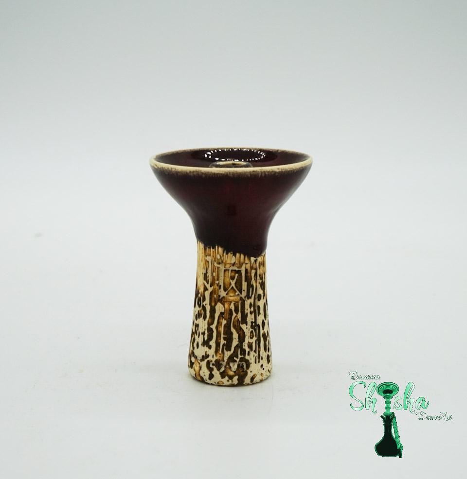 Werkbund Hookah - Phunnel Spot Glazed Red