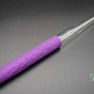 Kaya – Glasmundstück Crystal Flame Rund Lila