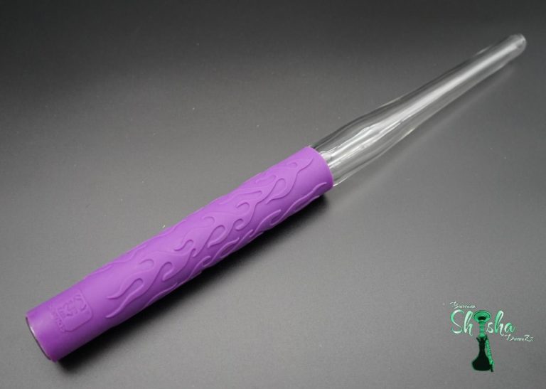 Kaya - Glasmundstück Crystal Flame Rund Lila
