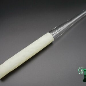 Kaya – Glasmundstück Crystal Flame Rund Weiß