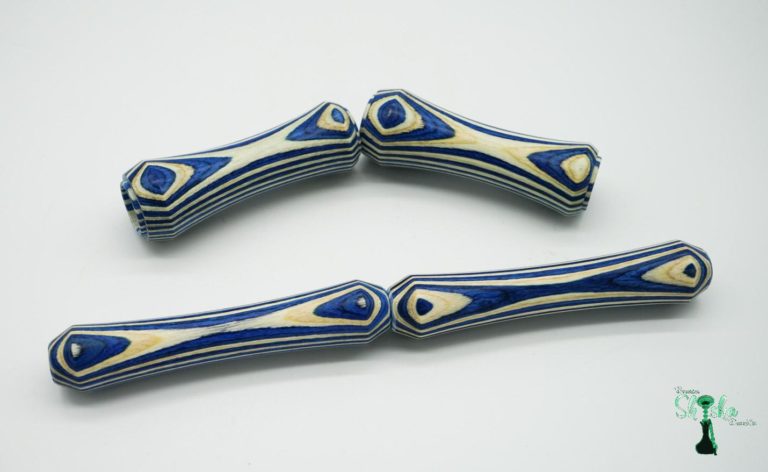 Ocean Hookah - Kaif Sleeve Set Wooden Blue / White