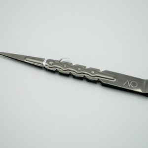 AO – Kohlezange Edelstahl Gun Metal 22cm