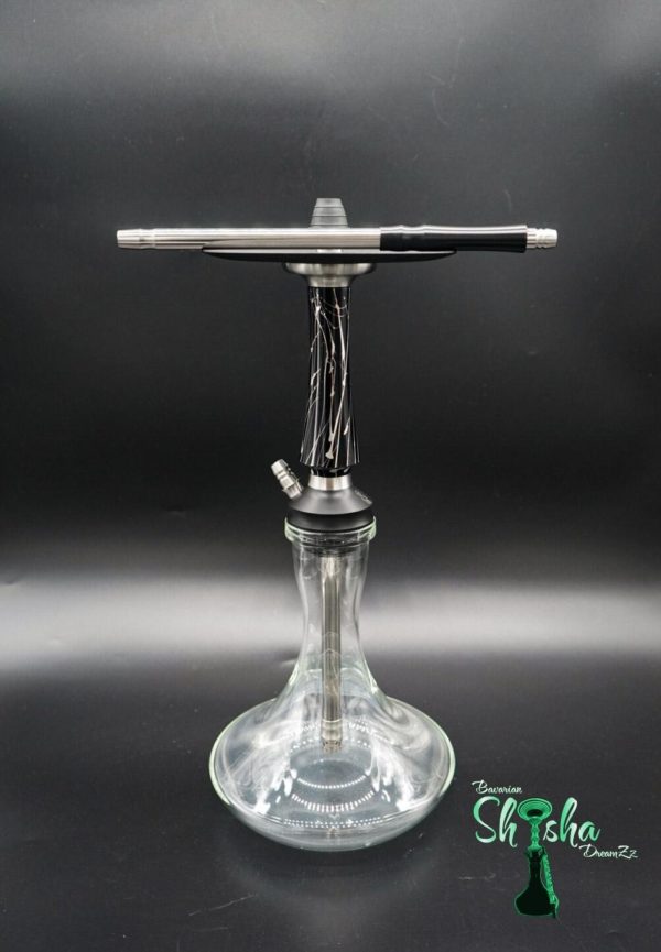 VooDoo Smoke - Hookah Down Black-Silver