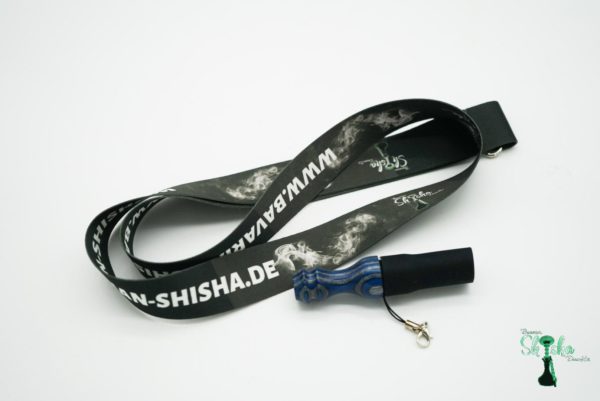 Bavarian Shisha DreamzZ - Hygienemundstück Holz blau/grau