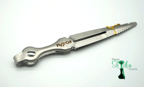 FlyCol Dagger - Kohlezange silber 23cm