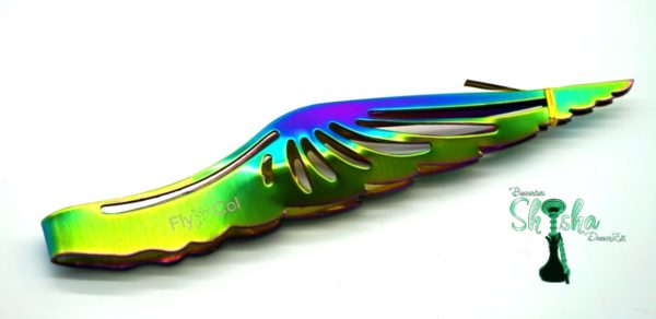 FlyCol Angel Wing - Kohlezange rainbow 23cm