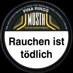 Musth Tobacco – Pina Rings 125g ( 191,20€ pro 1kg )